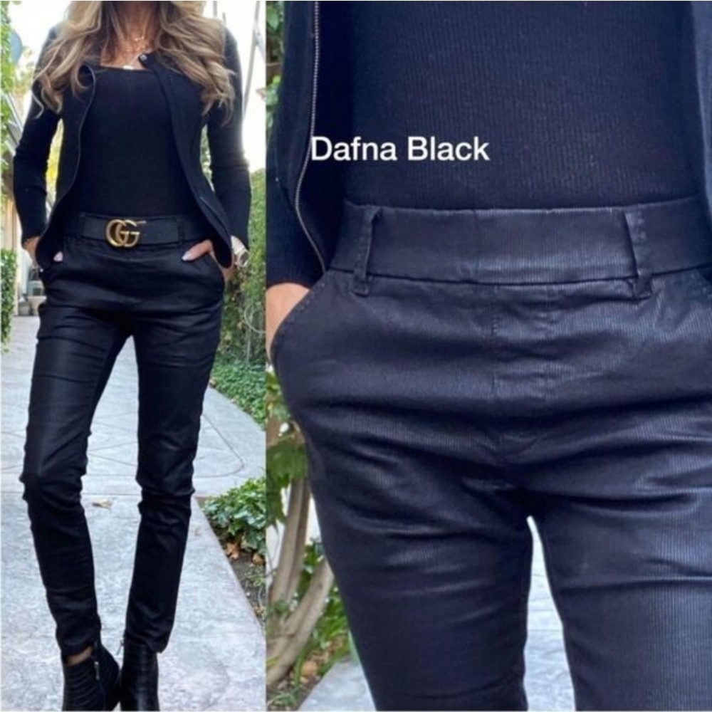 Befy‎ Flog Black Pinstripe Dafna Pants Size 29